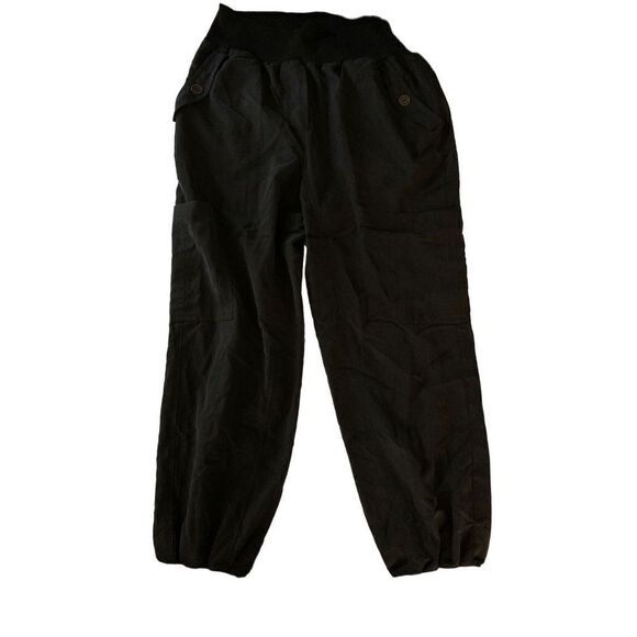 Maeve Anthropologie cargo joggers black women's size small - Picture 1 of 3